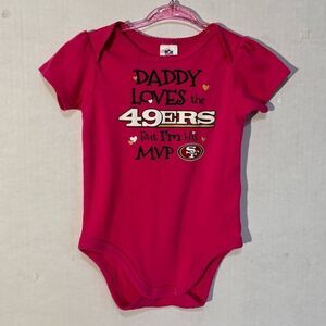Team Apparel SF 49ers Bodysuit   Girls Sz 6-12m